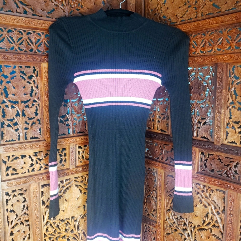 Striped bodycon dress